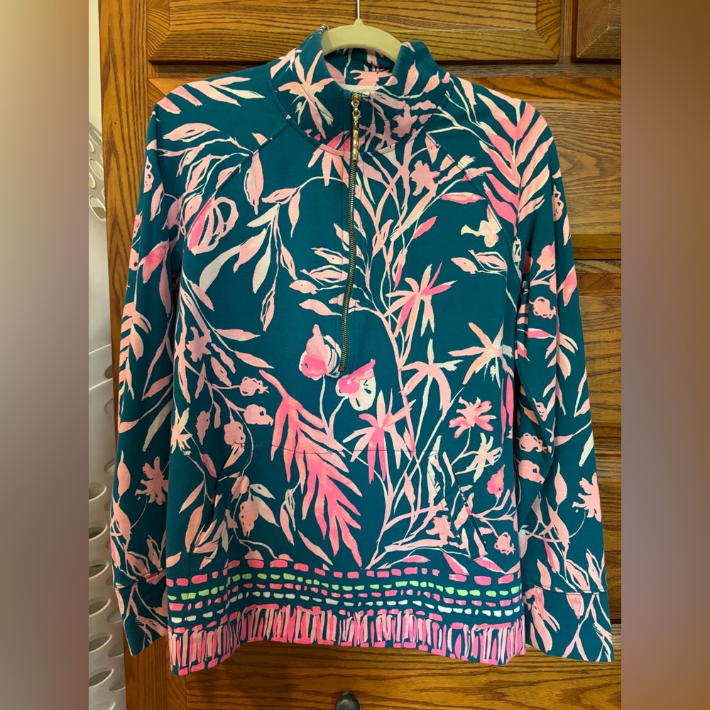 Lilly Pulitzer Skipper Half-Zip Pullover, Size Small